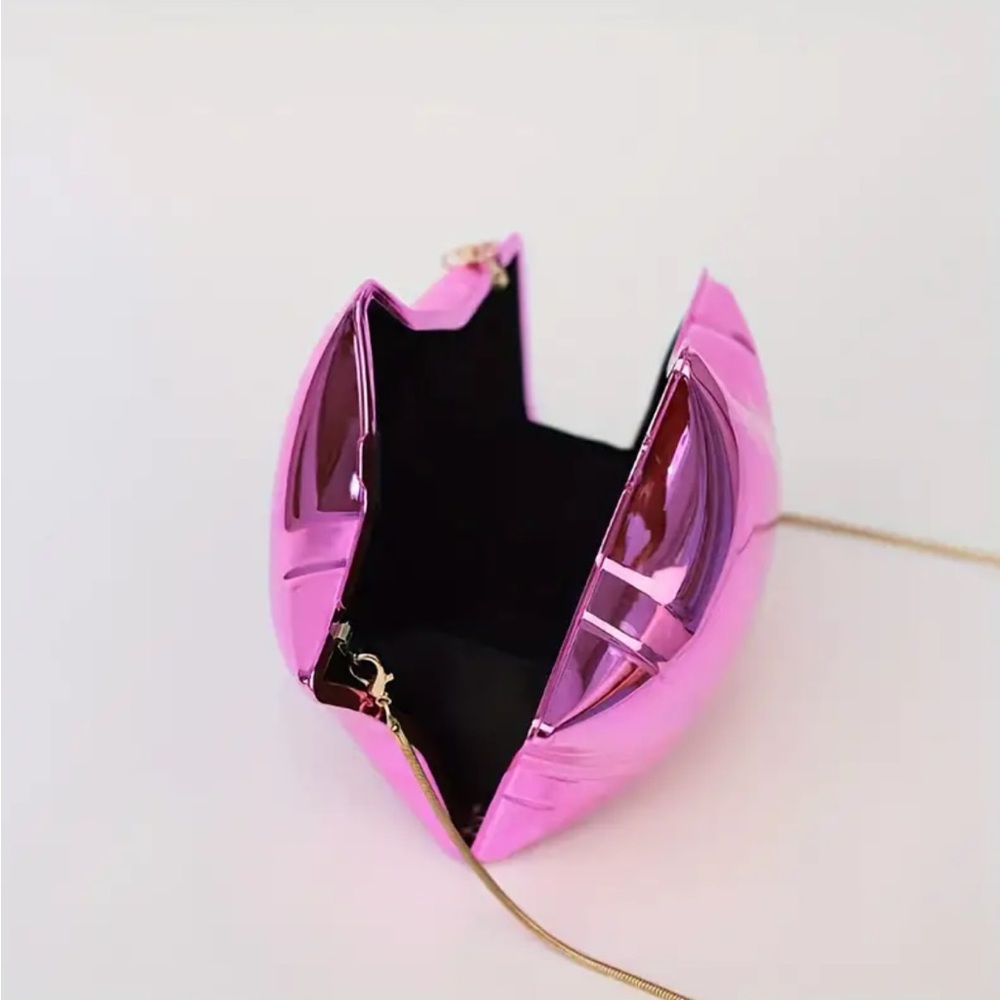 Pink Reflective Star Shaped Acrylic Crossbody Bag - Picture 2 of 3